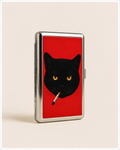 Smokey Black Cat